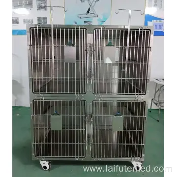 Stainless Steel ICU Oxygen Dog Cage for Veterinary Use